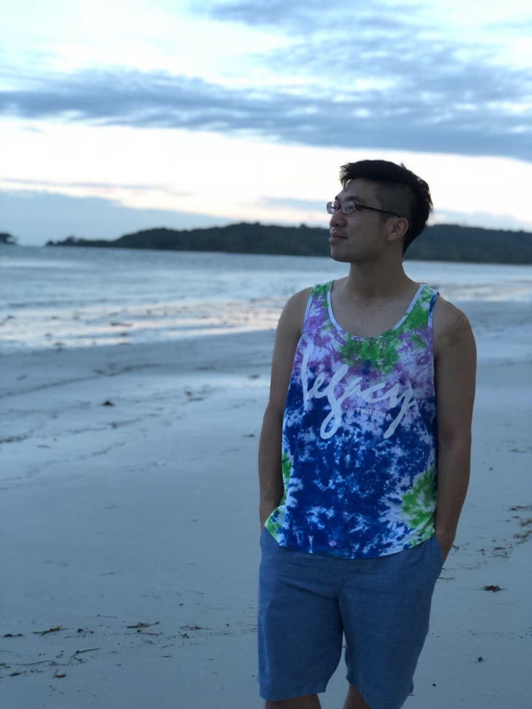 Melvin Fam SEO Team Lead at the beach